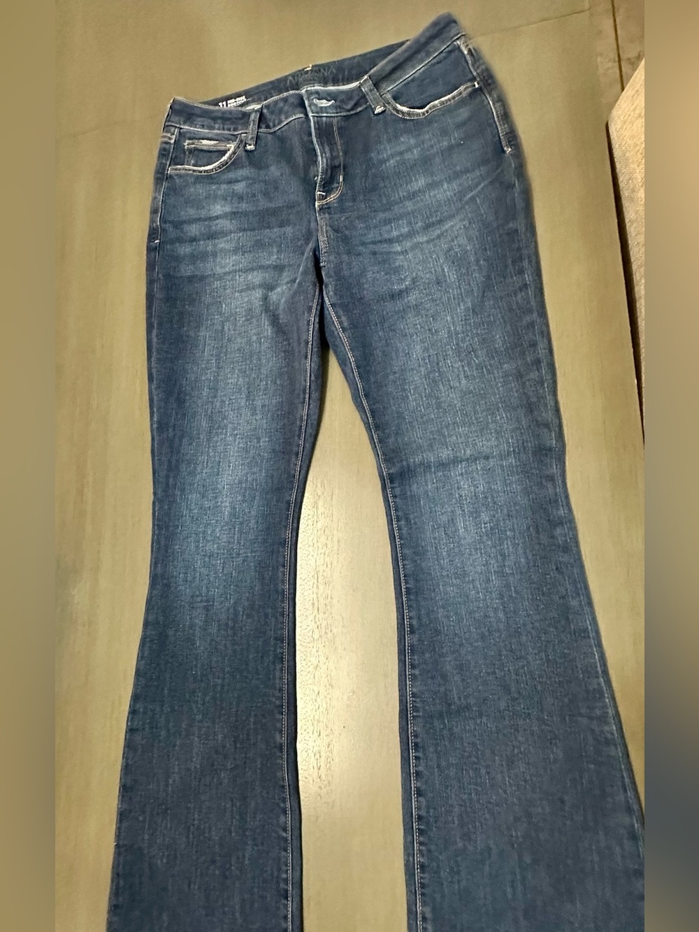 Arizona Jean Company Women's Dark Blue Flare Jeans